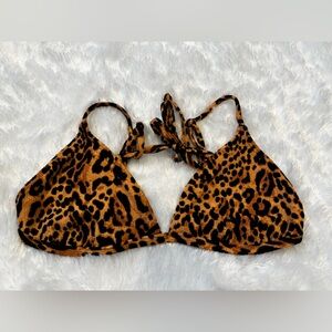 Billabong Leopard Print Bikini Top